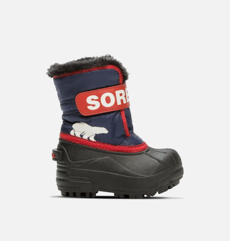 Botas Nieve Sorel Niños - Toddler Commander™ Azul Marino/Rojas - 72390-YNQH